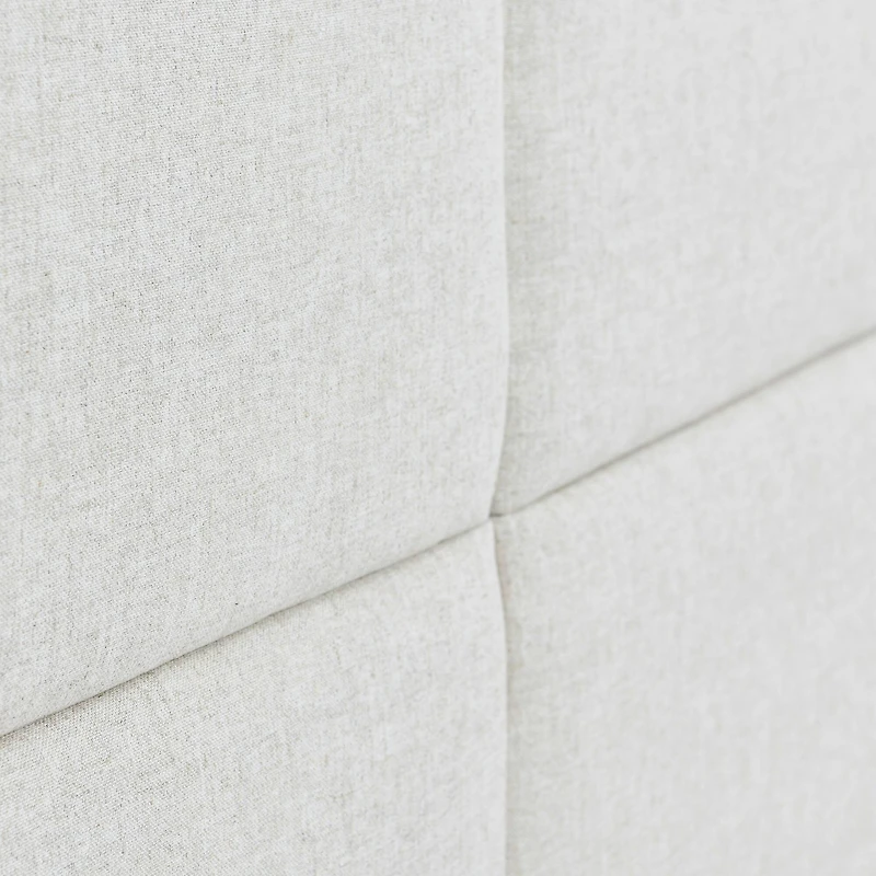 Hello Honey® NoSom Natural Sound Reducing 4-Panel Linen Blend Upholstered Headboard