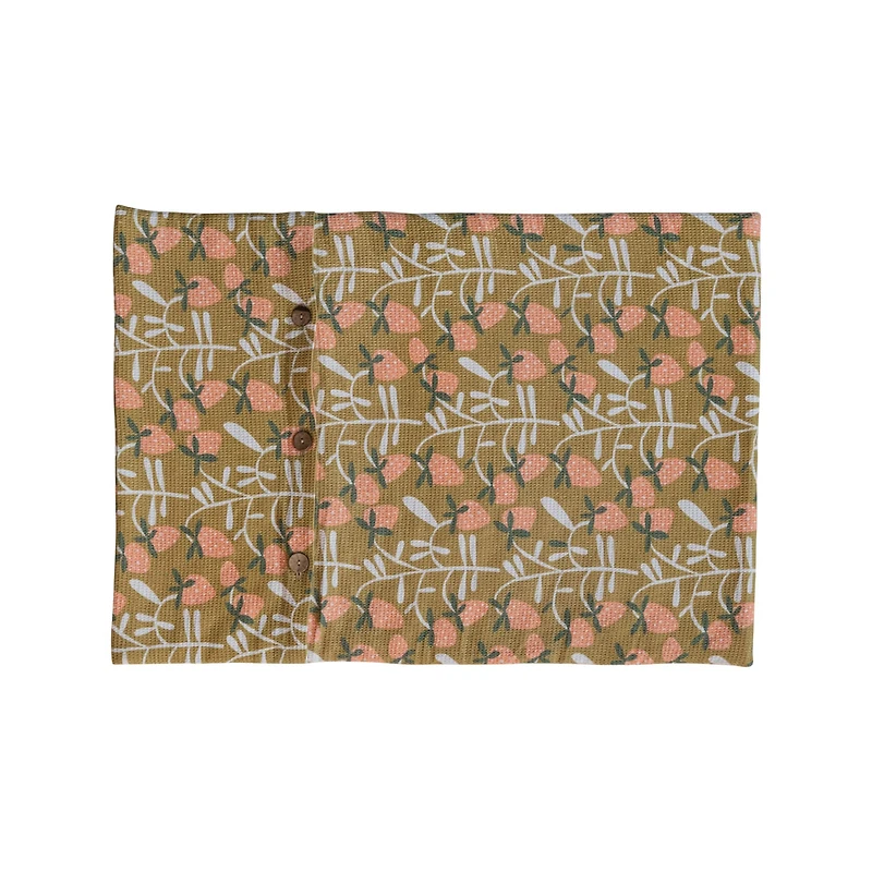 Hello Honey® Strawberry Cotton Dish Drying Mat with Quilted Terry Cloth Insert