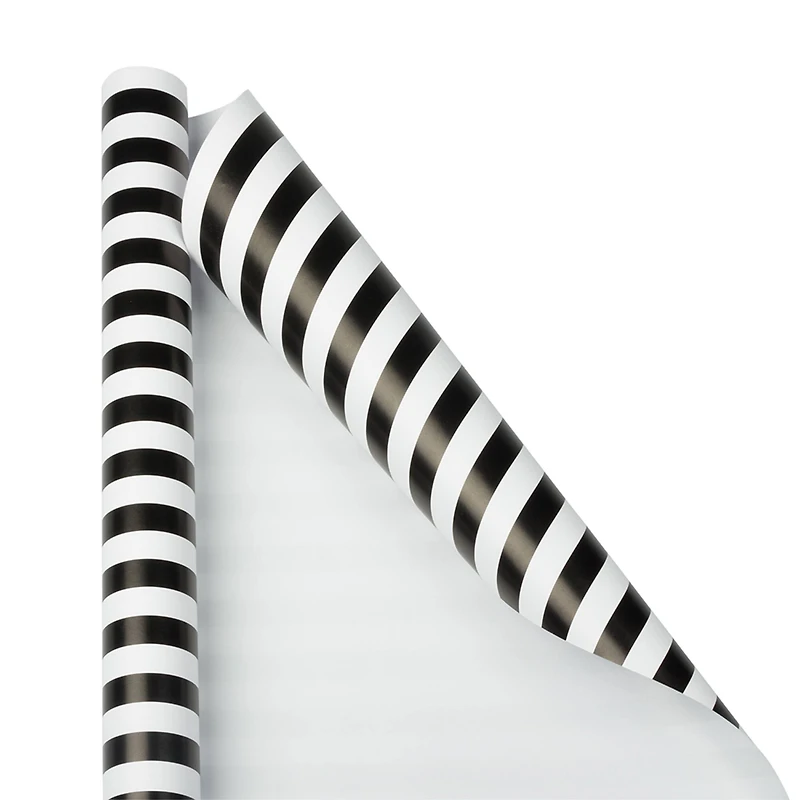 JAM Paper Striped Gift Wrap
