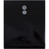 JAM Paper Letter Size Plastic Envelopes with Button & String Tie Closure