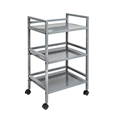 Honey Can Do Gray Metal Rolling Cart