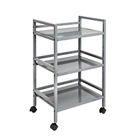Honey Can Do Gray Metal Rolling Cart