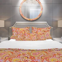 Designart 'Pattern Based on Traditional Asian Elements
' Mid-Century Modern Bedding Set