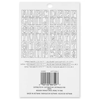 6 Pack: 4" Genie Alphabet Paper Stencils by Craft Smart™