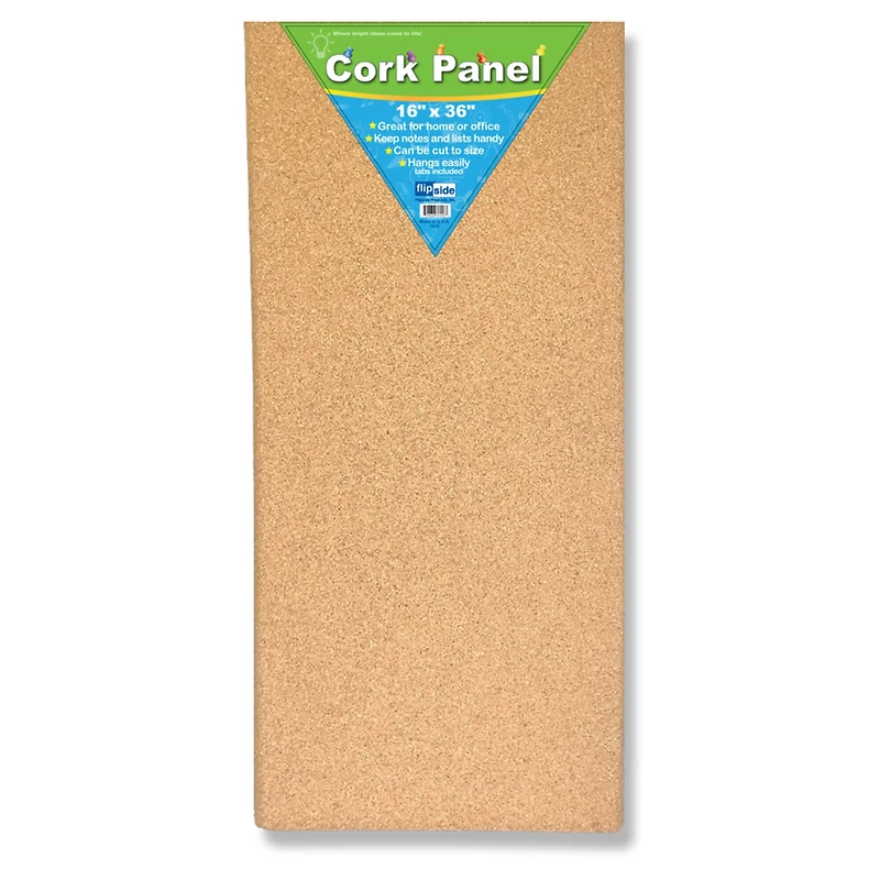 Flipside Products 16" x 36" Cork Panels, 2ct.