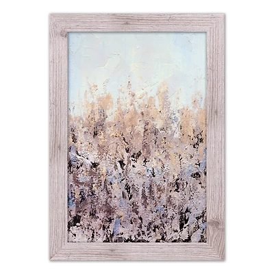 Blush Paint 16" x 24" Western White Framed Print