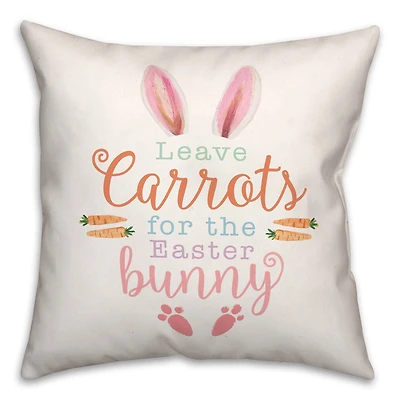Leave Carrots 18" x 18" Throw Pillow