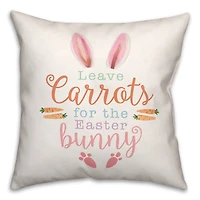 Leave Carrots 18" x 18" Throw Pillow