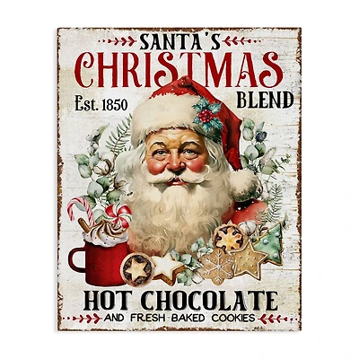 Stupell Industries Santa's Christmas Blend Canvas Wall Art