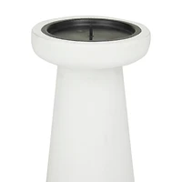 CosmoLiving by Cosmopolitan White Modern Candle Holder Set