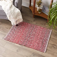DII® Variegated Stripe Handwoven Recycled Yarn Rug