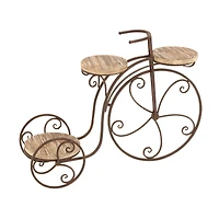 Brown Metal Farmhouse Bicycle Plantstand, 31" x 23"