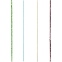 12 Pack: Purple, Green & Blue Glass Cube Beads, 3mm by Bead Landing™