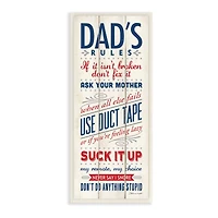 Stupell Industries Dad'S Rules Wall Plaque Art