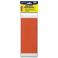 DuPont™ Tyvek® Orange Security Wristband, 100ct.
