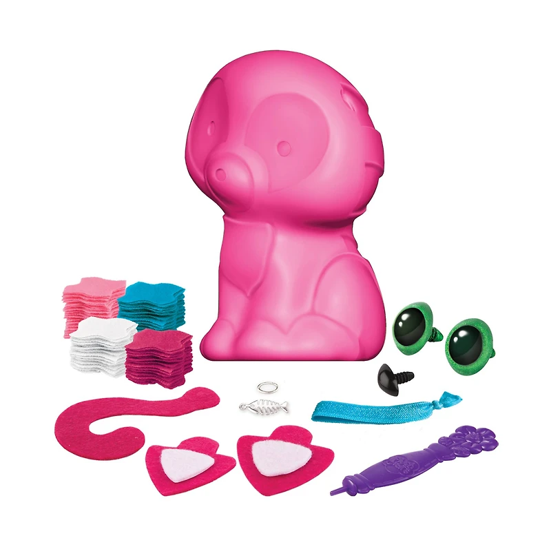 12 Pack: Assorted PlushCraft™ 3D Animal Kit