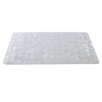 Bath Bliss Clear Recycled PVC Non-Slip Textured Bath Mat