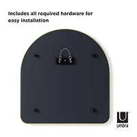 Umbra 36" Brass Hubba Arched Mirror