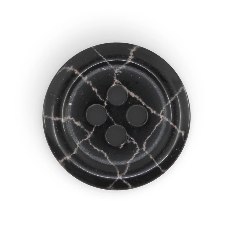 Dritz® 18mm Black Recycled Polyester Round Button, 9ct.