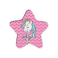 Craft Express 7" Silver & White Star Sublimation Sequin Patches, 2ct.