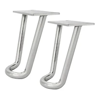 Dritz Home Nickel Modern Hairpin Legs
