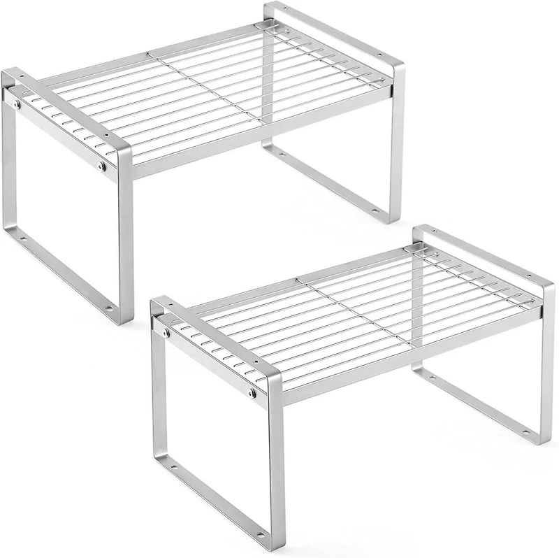 NEX™ Silver Kitchen Cabinet Shelf Organizer, 2ct.