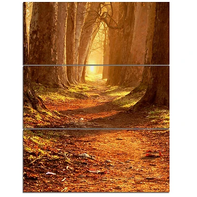 Designart - Magic Morning at the Fall Park