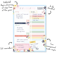 Carpe Diem Ditzy Floral Daily Planner Pads, 6ct.