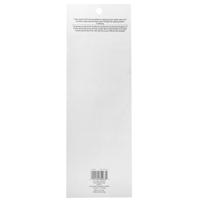 Gold Taklon Large Area Flat Brush Pack by Craft Smart® 