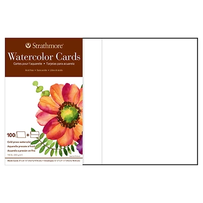 Strathmore® 5" x 7" Watercolor Cards & Envelopes