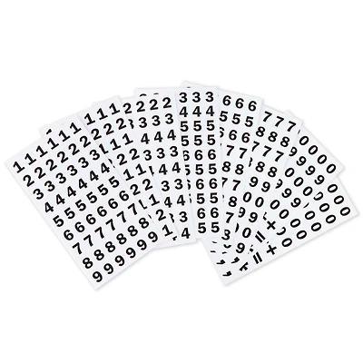 Black Number Stickers by Recollections