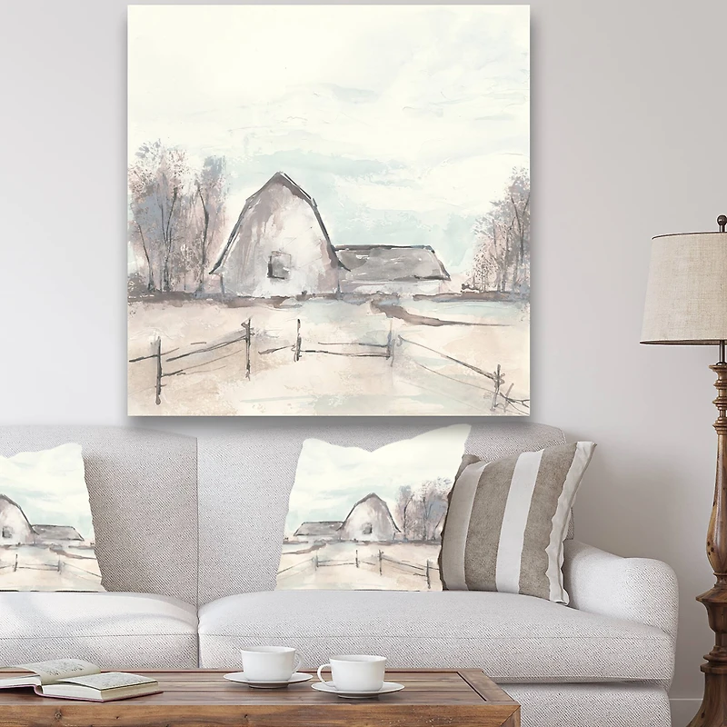 Designart - Farmhouse Barn Grey VIII
