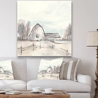 Designart - Farmhouse Barn Grey VIII