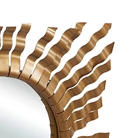 Gold Metal Rustic Wall Mirror Set