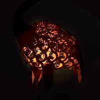 20" Standing Tall Solar Flamingo Statue