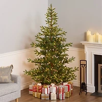 6.5ft. Pre-Lit Feel-Real® Norwegian Spruce Artificial Christmas Tree, Clear Lights