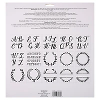Alphabet Monogram Stencils by Craft Smart®, 12" x 12"