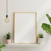 Hangz™ White Reversible No Stud 6" Depth Floating Shelf