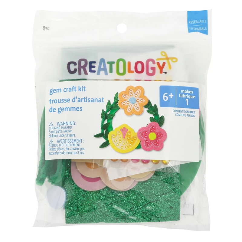 Flower Wreath Gem Craft Kit by Creatology™