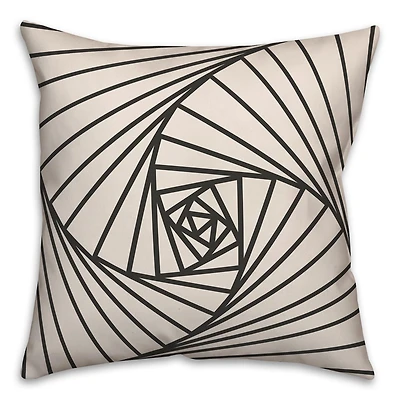 Spiral Lines  18" x 18" Throw Pillow