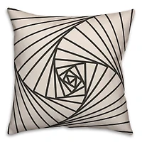 Spiral Lines  18" x 18" Throw Pillow