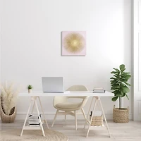 Stupell Industries Minimal Abstract Glam Sunburst Lines Over Pink Canvas Wall Art