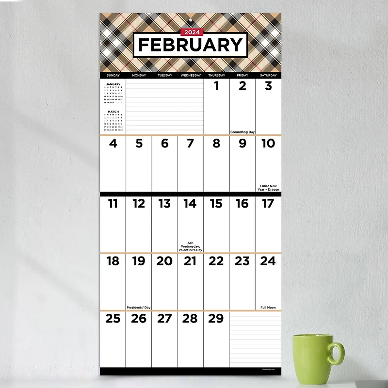 TF Publishing 2024 Big Print Wall Calendar