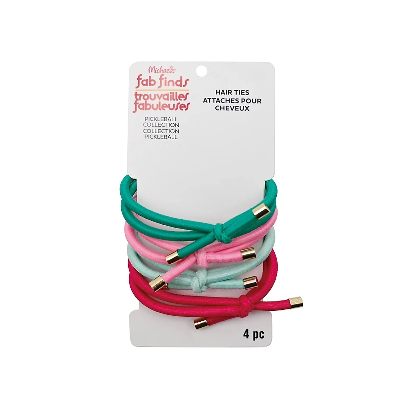Pickleball Solid Hair Tie Set by Fab Finds