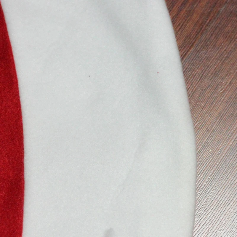 46" Red & White Reindeer Embroidered Christmas Tree Skirt