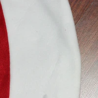 46" Red & White Reindeer Embroidered Christmas Tree Skirt