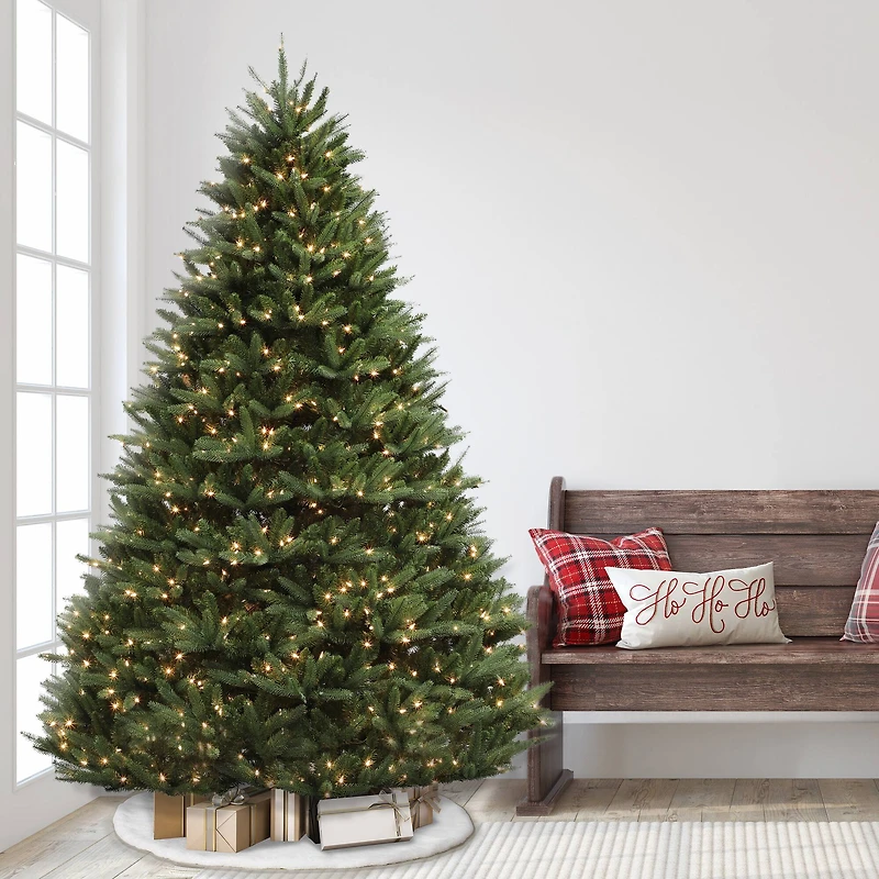 7.5ft. Pre-Lit Fraser Fir Majestic Artificial Christmas Tree, Clear LED Lights