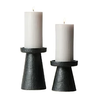 Hello Honey® Stoneware Pillar & Taper Candle Holders