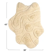 Hello Honey® 43" x 36" Natural Textured Harmony Tufted Rug