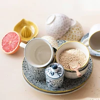 Hello Honey® 4.5" Blue Blossom Enchantment Stoneware Jar Set